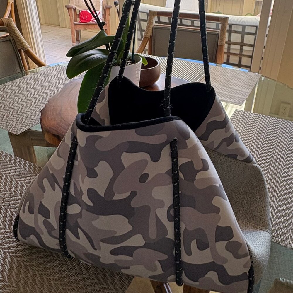 Haute Shore Grey camo Tote